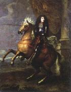 Charles Lebrun equestrian portrait of louis xlv Spain oil painting artist
